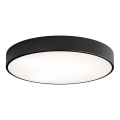 Plafoniera CLEO con sensore di movimento e crepuscolare integrati, 5xE27/24W/230V, diametro 60 cm, nero