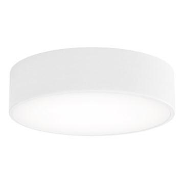 Plafoniera CLEO con sensore di movimento e sensore crepuscolare 2xE27/24W/230V Ø 30 cm bianca