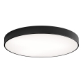 Plafoniera CLEO con sensore di movimento e sensore crepuscolare 6xE27/24W/230V Ø 80 cm nero