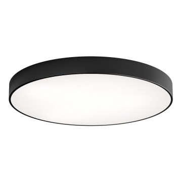 Plafoniera CLEO con sensore di movimento e sensore crepuscolare 6xE27/24W/230V Ø 80 cm nero