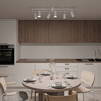 Plafoniera con 6xGU10/30W/230V bianca