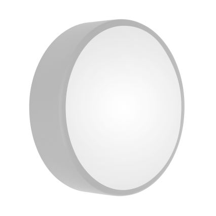 Plafoniera CLEO con sensore di movimento e sensore crepuscolare, 2xE27/24W/230V, Ø 30 cm, grigio