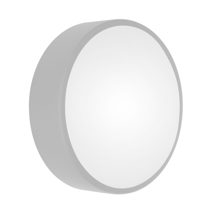 Plafoniera CLEO con sensore di movimento e sensore crepuscolare, 2xE27/24W/230V, Ø 30 cm, grigio