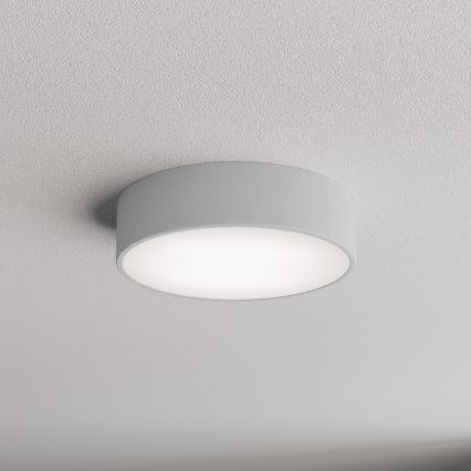 Plafoniera CLEO con sensore di movimento e sensore crepuscolare, 2xE27/24W/230V, Ø 30 cm, grigio