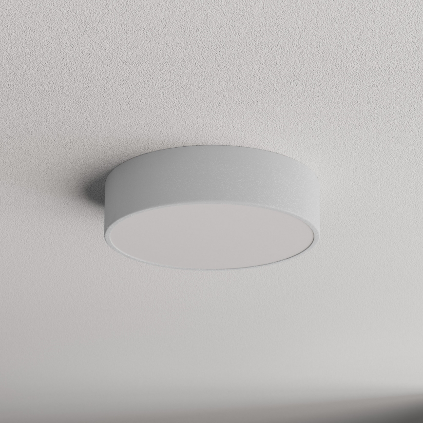 Plafoniera CLEO con sensore di movimento e sensore crepuscolare, 2xE27/24W/230V, Ø 30 cm, grigio