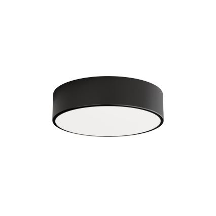 Plafoniera CLEO con sensore di movimento e crepuscolare 2xE27/24W/230V Ø 30 cm nero