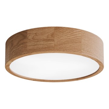 Plafoniera con sensore CLEO 3xE27/24W/230V, diametro 37,5 cm, finitura rovere