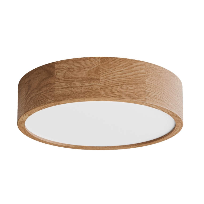 Plafoniera con sensore CLEO 3xE27/24W/230V, diametro 37,5 cm, finitura rovere