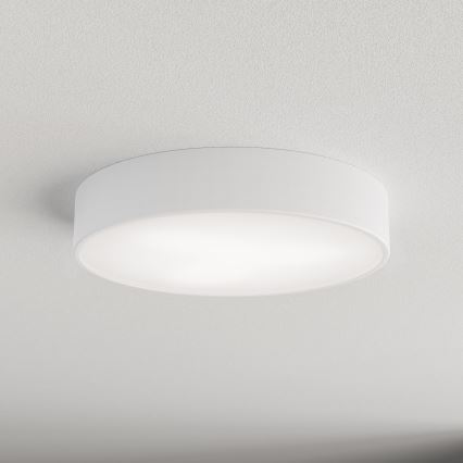 Plafoniera CLEO con sensore di movimento e sensore crepuscolare 3xE27/24W/230V Ø 40 cm bianca