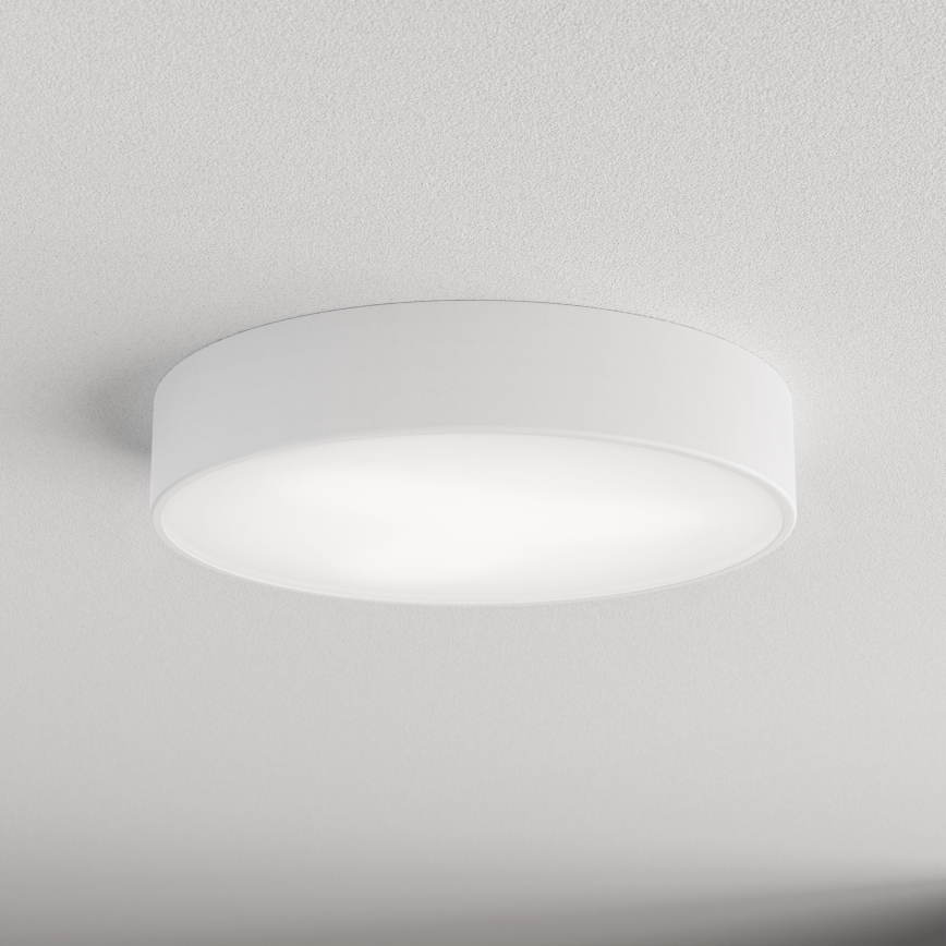 Plafoniera CLEO con sensore di movimento e sensore crepuscolare 3xE27/24W/230V Ø 40 cm bianca