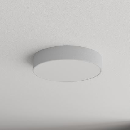Plafoniera da soffitto CLEO con sensore di movimento e crepuscolare, 3xE27/24W/230V, Ø 40 cm, grigia