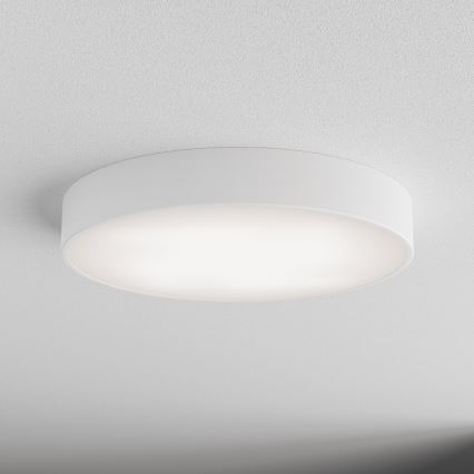 Plafoniera CLEO con sensore di movimento e sensore crepuscolare 4xE27/24W/230V diam. 50 cm bianca