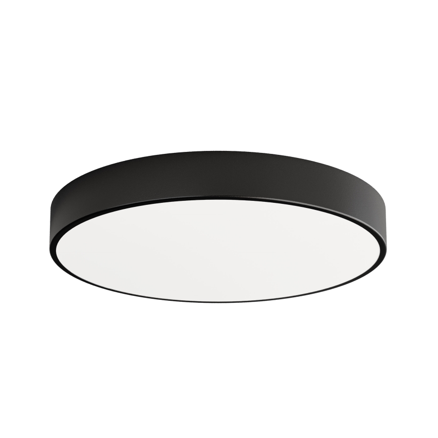 Plafoniera CLEO con sensore di movimento e crepuscolare integrati, 5xE27/24W/230V, diametro 60 cm, nero