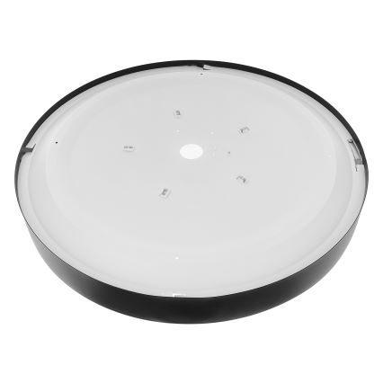 Plafoniera CLEO con sensore di movimento e crepuscolare integrati, 5xE27/24W/230V, diametro 60 cm, nero