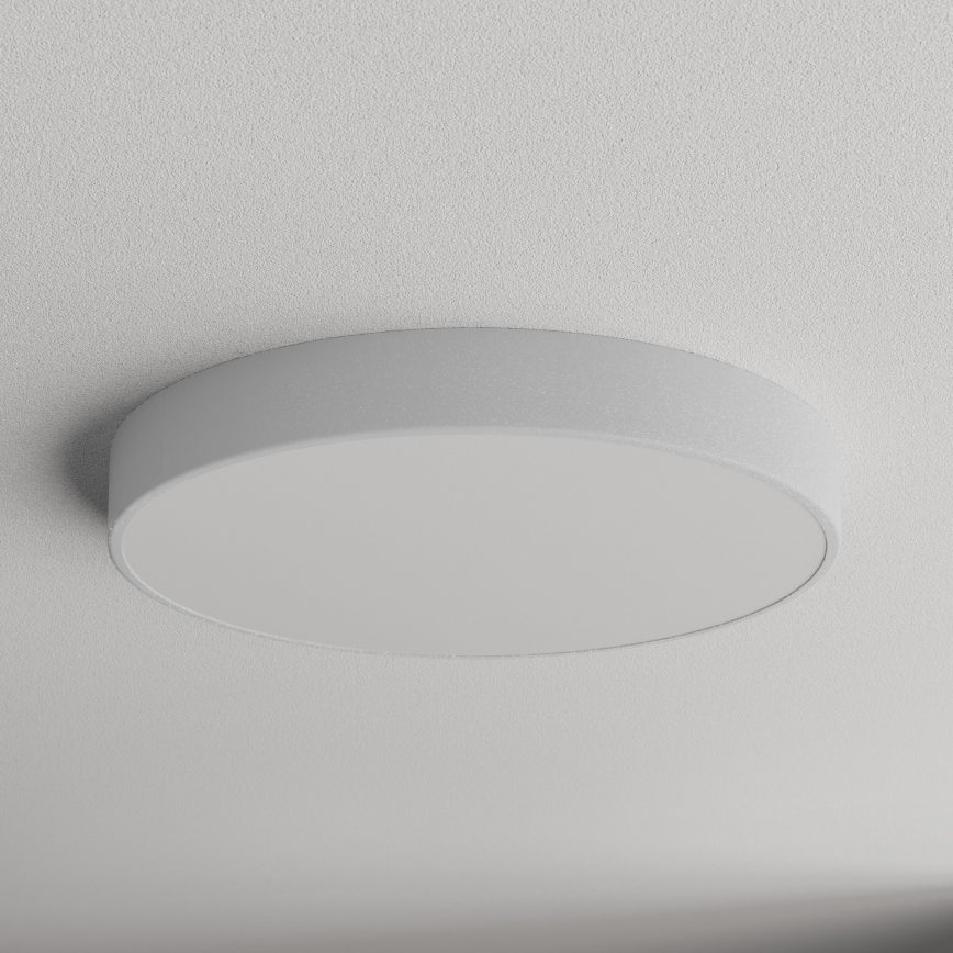 Plafoniera CLEO con sensore di movimento e crepuscolare 5xE27/24W/230V, diam. 60 cm, grigia