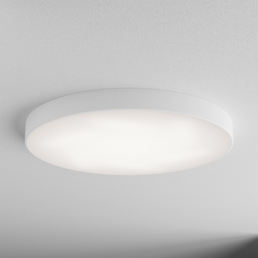 Plafoniera con sensore di movimento e crepuscolare CLEO 6xE27/24W/230V pr. 80 cm bianco
