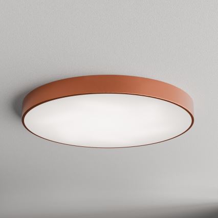 Plafoniera CLEO con sensore di movimento e crepuscolare, 6xE27/24W/230V, Ø 80 cm, finitura rame