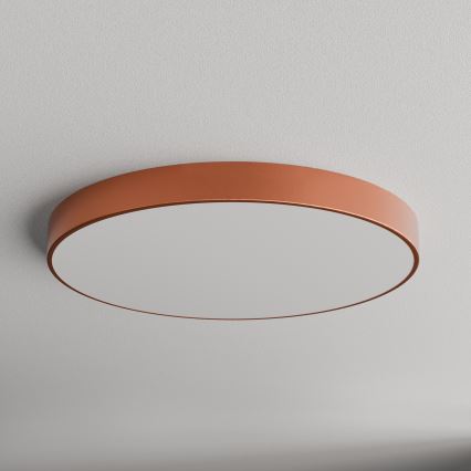 Plafoniera CLEO con sensore di movimento e crepuscolare, 6xE27/24W/230V, Ø 80 cm, finitura rame