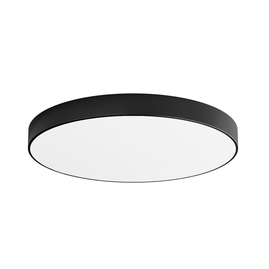Plafoniera CLEO con sensore di movimento e sensore crepuscolare 6xE27/24W/230V Ø 80 cm nero