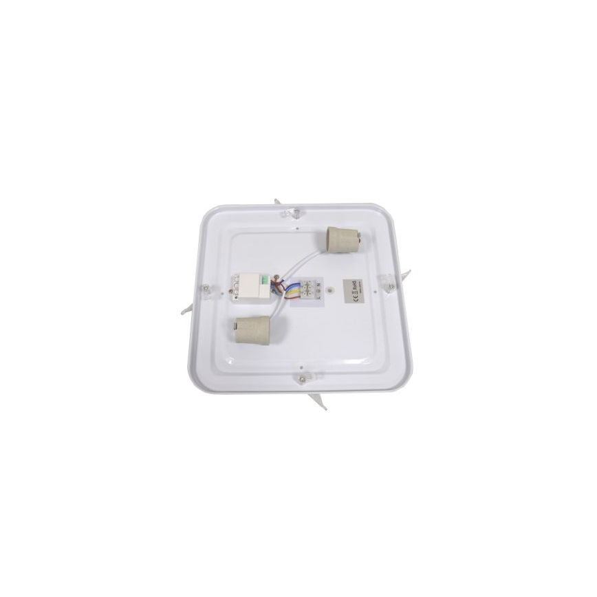 Plafoniera con sensore WILTON 2xE27/60W/230V 33x33 cm antracite