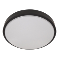 Plafoniera con sensore WILTON 2xE27/60W/230V Ø 33 cm, nera