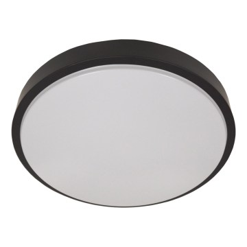 Plafoniera con sensore WILTON 2xE27/60W/230V Ø 33 cm, nera