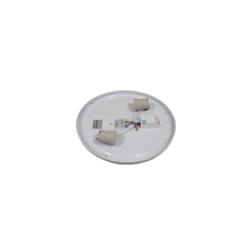 Plafoniera con sensore WILTON 2xE27/60W/230V Ø 33 cm, nera