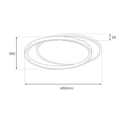 Plafoniera CORDOBA LED/30W/230V bianca