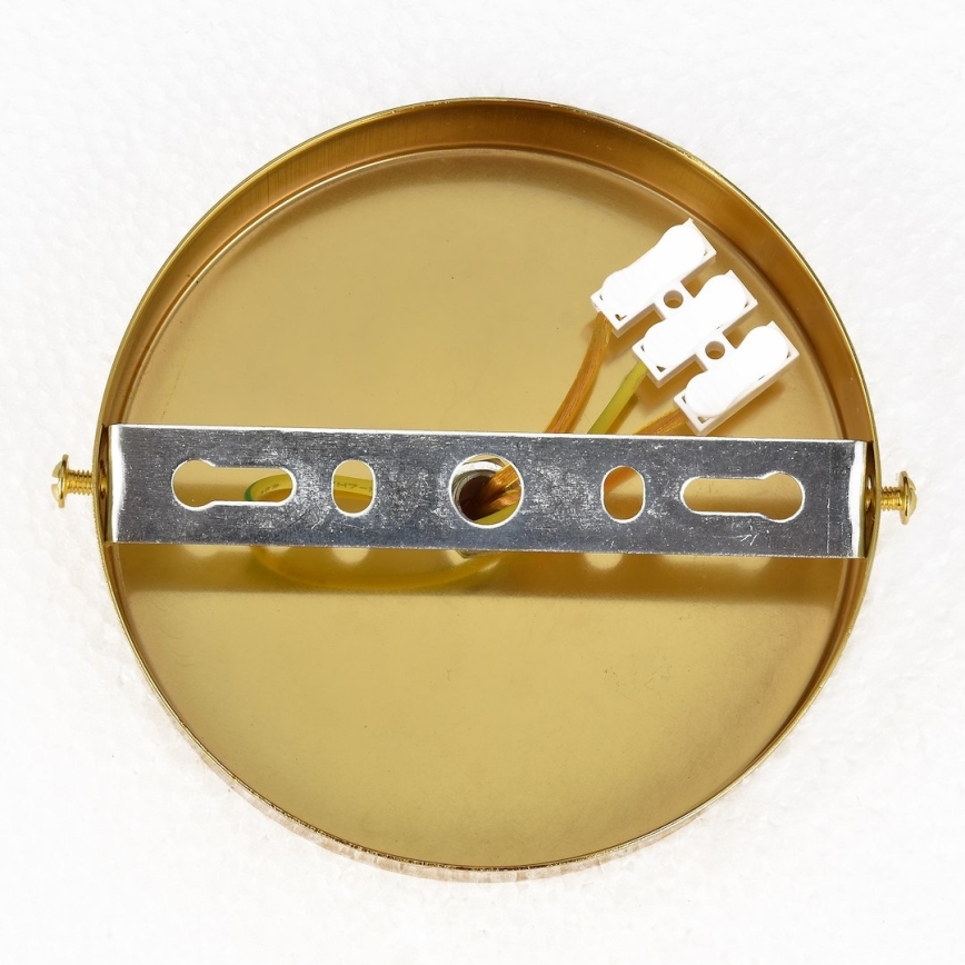 Plafoniera CRISTAL 5xE14/10W/230V nero/oro