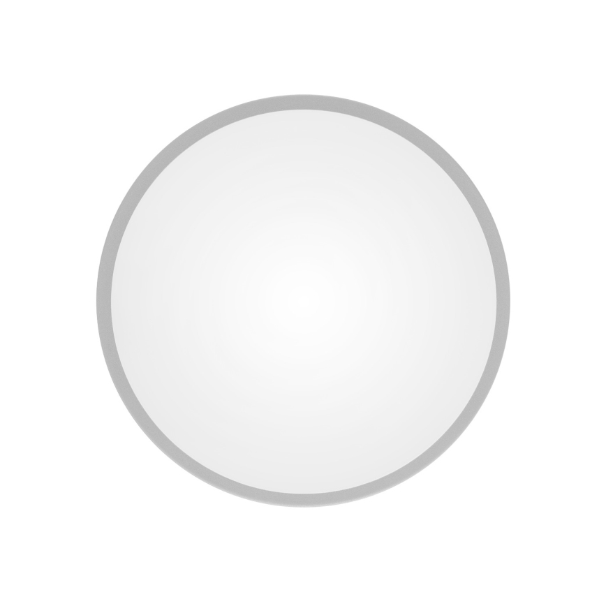 Plafoniera da bagno CLEO con sensore, 2xE27/24W/230V, Ø 30 cm, grigia, IP54