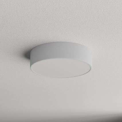 Plafoniera da bagno CLEO con sensore, 2xE27/24W/230V, Ø 30 cm, grigia, IP54