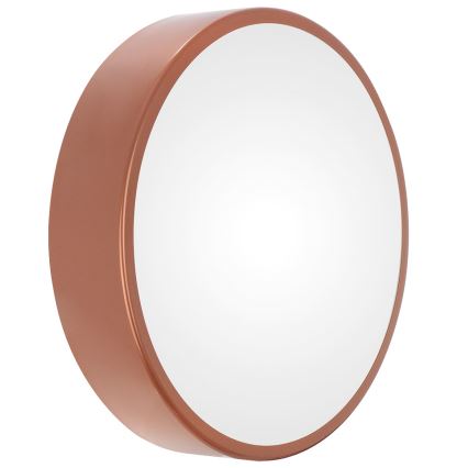 Plafoniera da bagno CLEO con sensore, 3xE27/24W/230V, Ø 40 cm, finitura rame, IP54