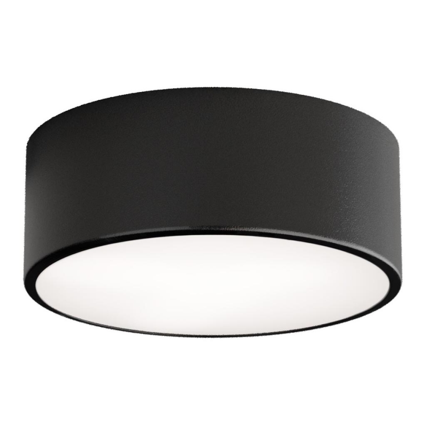 Plafoniera da bagno con sensore CLEO, 1x E27/24W/230V, Ø 20 cm, IP54, nero