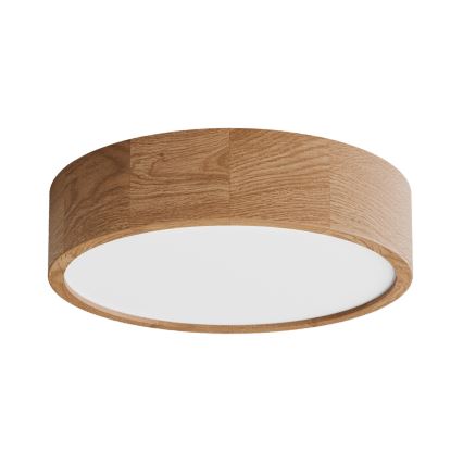 Plafoniera da bagno con sensore CLEO 3xE27/24W/230V Ø 37,5 cm IP54 rovere