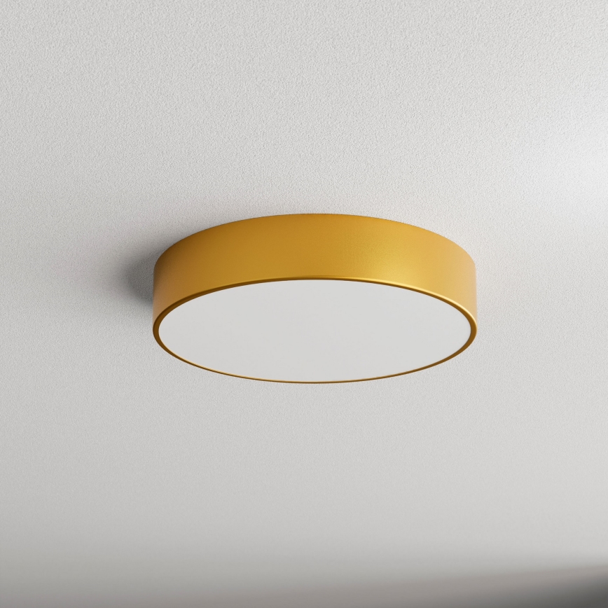 Plafoniera da bagno con sensore CLEO 3xE27/24W/230V Ø 40 cm dorata IP54