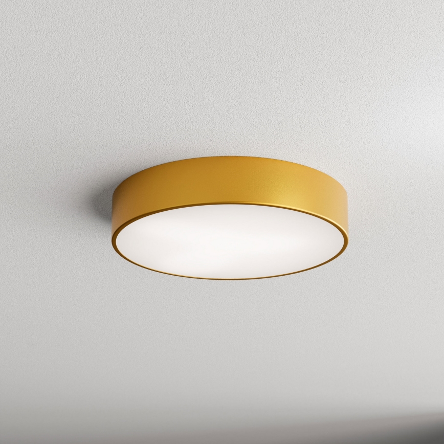 Plafoniera da bagno con sensore CLEO 3xE27/24W/230V Ø 40 cm dorata IP54