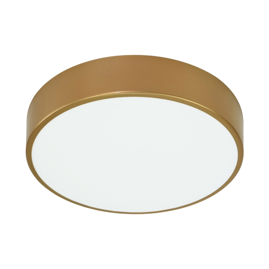 Plafoniera da bagno con sensore CLEO 3xE27/24W/230V Ø 40 cm dorata IP54