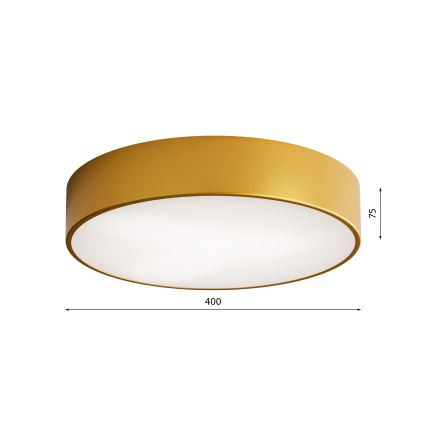 Plafoniera da bagno con sensore CLEO 3xE27/24W/230V Ø 40 cm dorata IP54