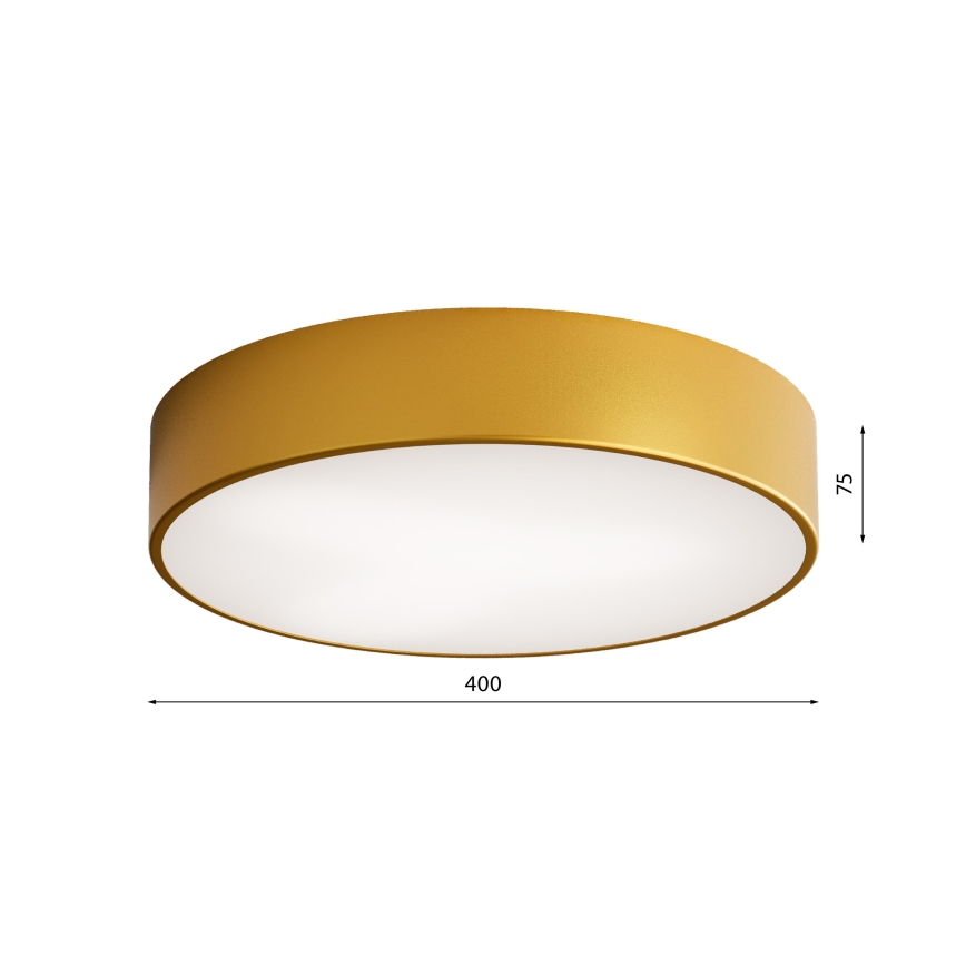 Plafoniera da bagno con sensore CLEO 3xE27/24W/230V Ø 40 cm dorata IP54