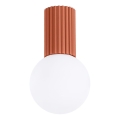 Plafoniera da bagno HALO 1xG9/8W/230V diametro 12 cm IP44 arancione