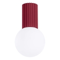 Plafoniera da bagno HALO 1xG9/8W/230V diametro 12 cm IP44 rosso