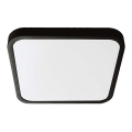 Plafoniera da bagno LED con chip SAMSUNG LED/18W/230V IP44 6500K 25x25 cm nero