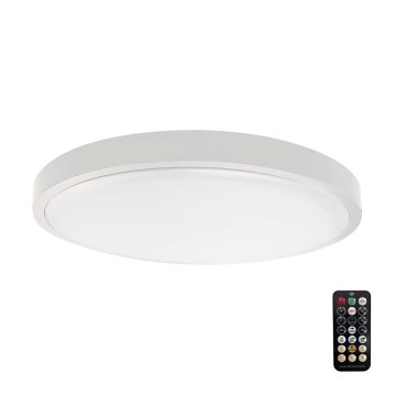 Plafoniera da bagno LED con sensore CHIP SAMSUNG LED/18W/230V IP44 3000K diam. 29 cm bianco + telecomando