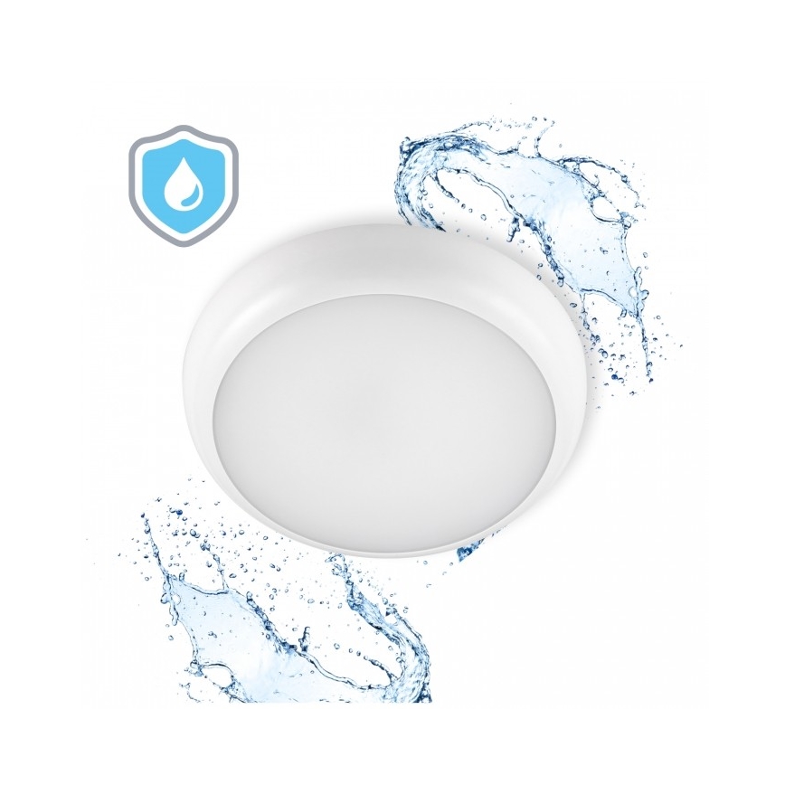Plafoniera LED da bagno DEFENDER LED/12/18/24W/230V 3000/4000/6500K IP65 Ø 30 cm bianca