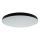 Plafoniera da bagno LED FLUME, 10W/230V, Ø 22,5 cm, IP44, nera