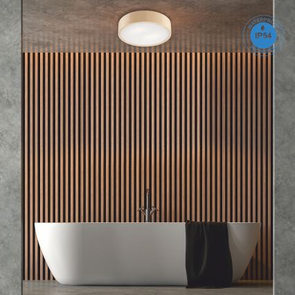 Plafoniera da bagno NATURAL 3xE27/15W/230V IP54 pino ø 37 cm