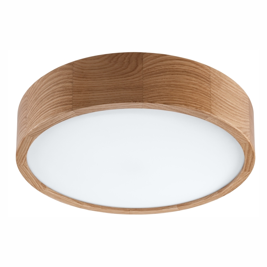 Plafoniera da bagno OAK 3xE27/15W/230V in rovere, Ø 37 cm, IP54