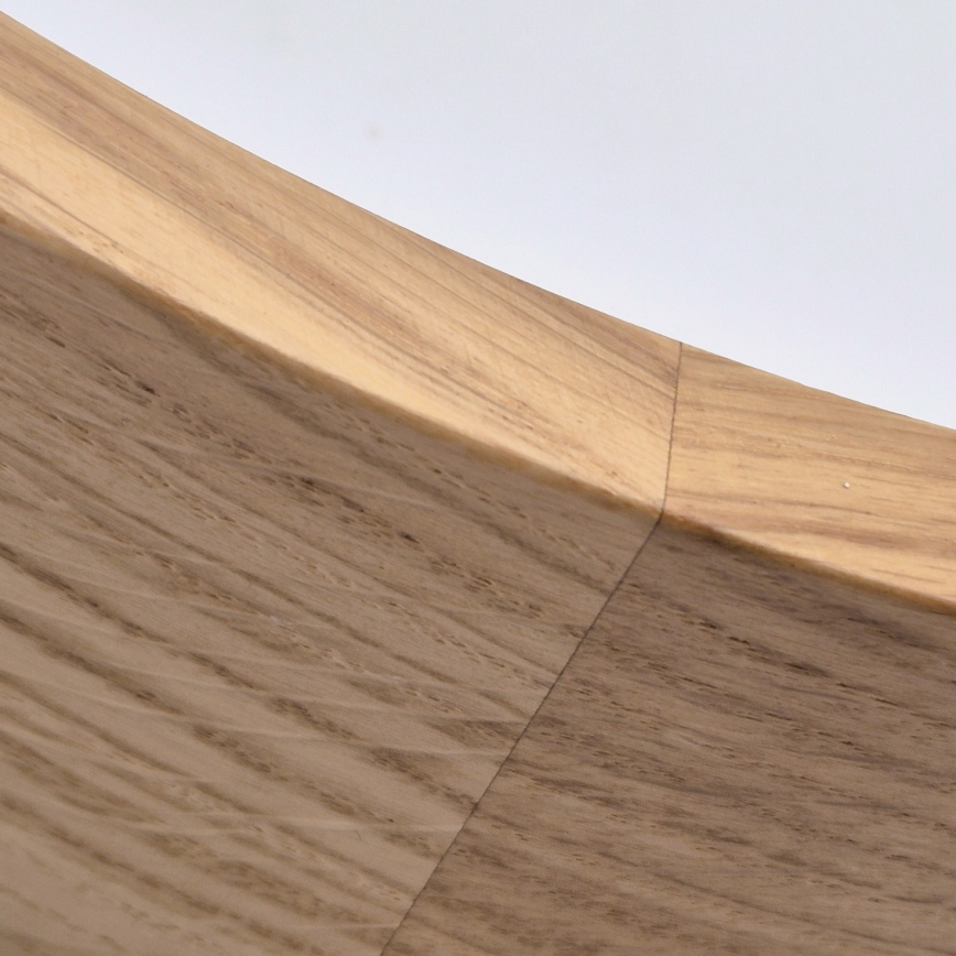 Plafoniera da bagno OAK 3xE27/15W/230V in rovere, Ø 37 cm, IP54