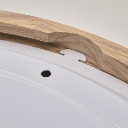 Plafoniera da bagno OAK 3xE27/15W/230V quercia ø 37 cm IP54