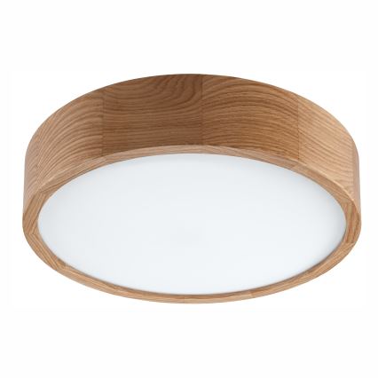 Plafoniera da bagno OAK 3xE27/15W/230V quercia ø 37 cm IP54